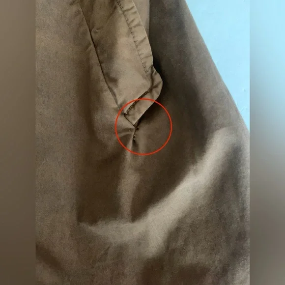 Nili Lotan Brown Cotton Trench Coat size 8 FITS size 4-6 - Picture 3 of 14